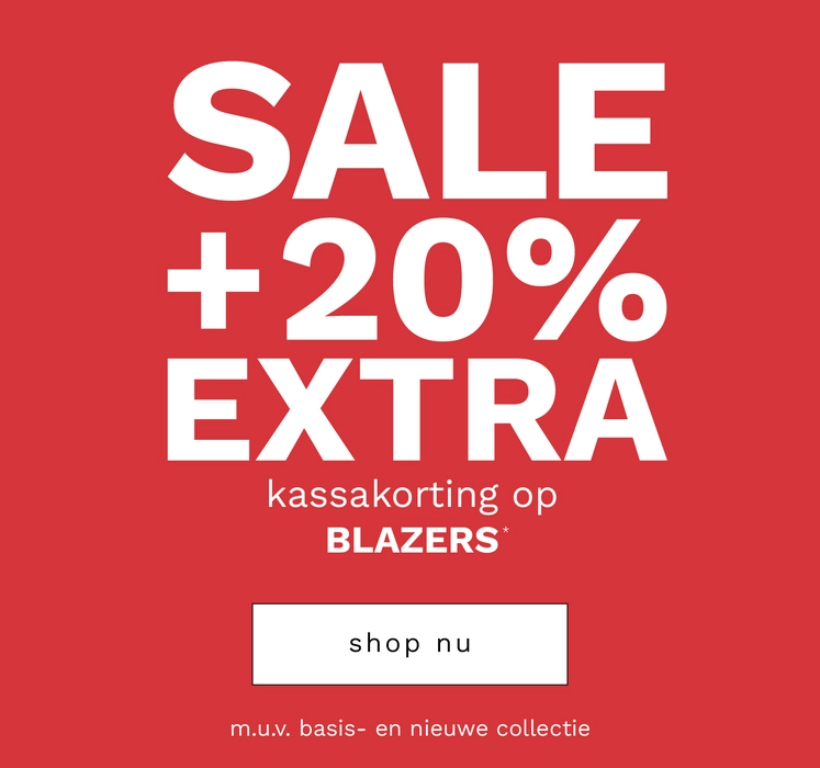 20% extra kassa korting blazer-jasjes
