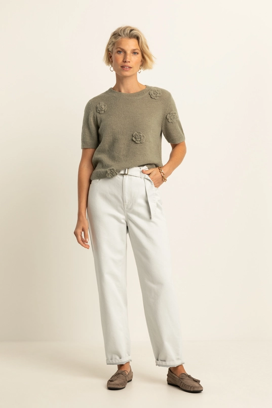 Barrel jeans met riem