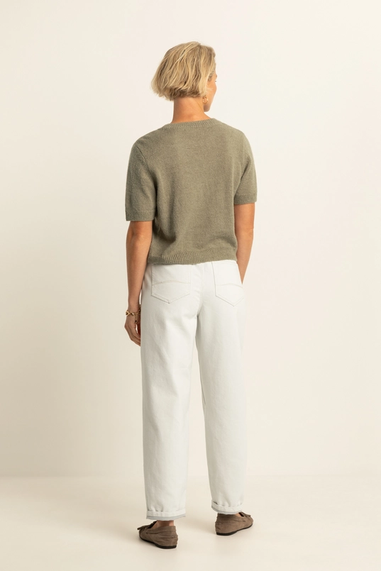 Barrel jeans met riem