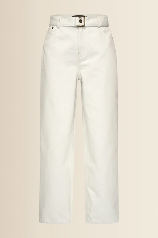 Barrel jeans met riem