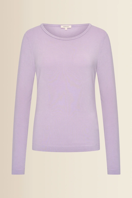 Basic top met lange mouwen