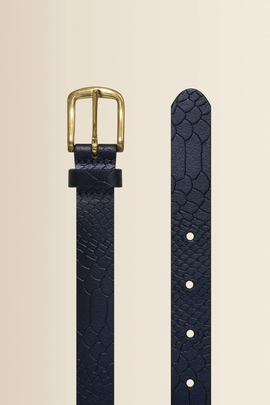 Belt crocodile structure metallic