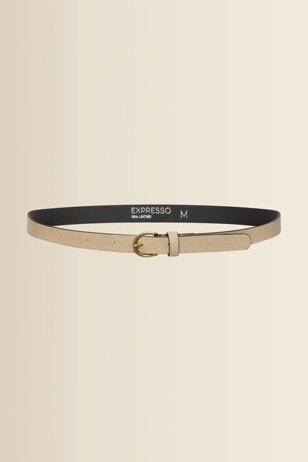 Belt crocodile structure suede