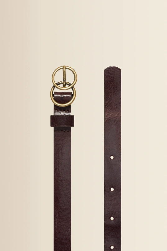 Belt plain fancy round buckle