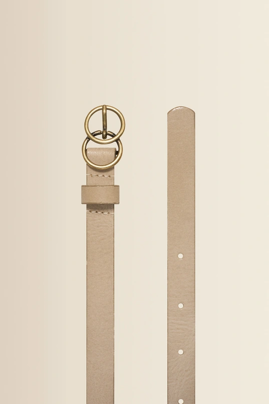 Belt plain fancy round buckle