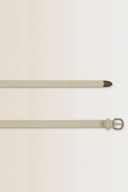 Belt suede metal tip