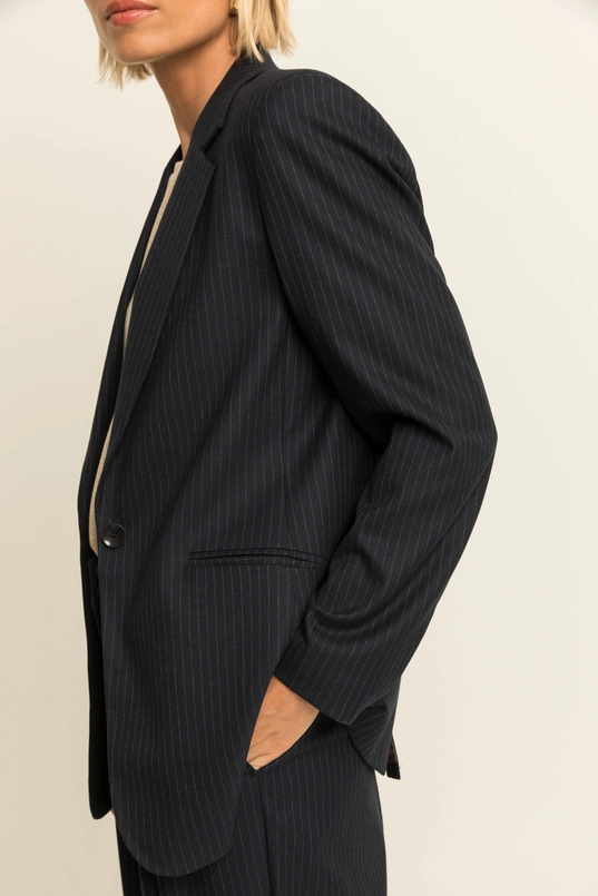 Blazer met krijtstreep