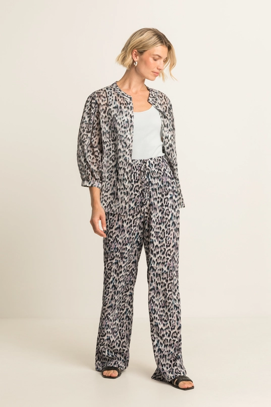 Blouse met all-over print