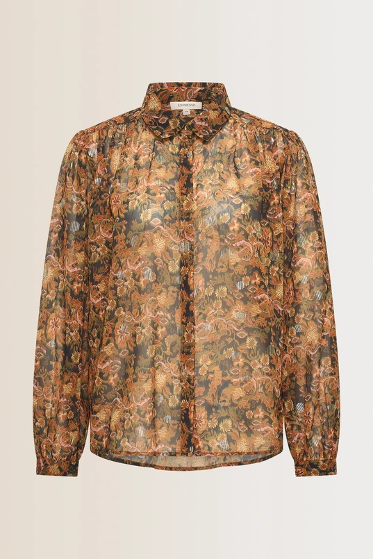 Blouse met bloemenprint