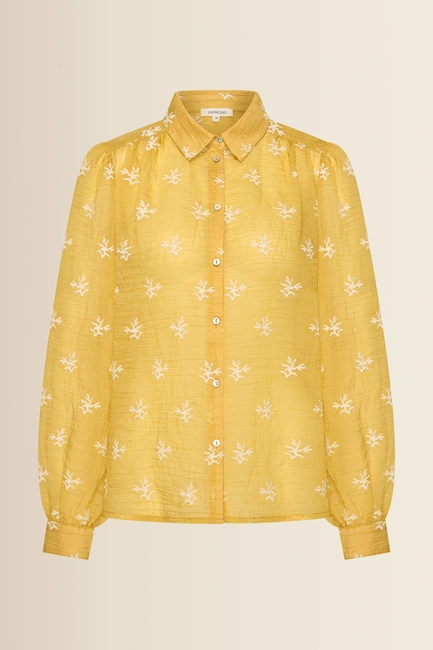 Blouse met geborduurde details