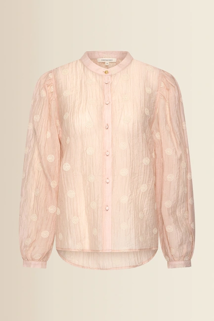 Blouse met geborduurde details