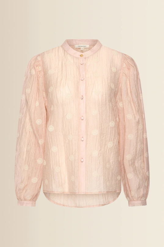 Blouse met geborduurde details