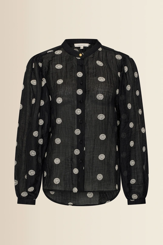 Blouse met geborduurde details