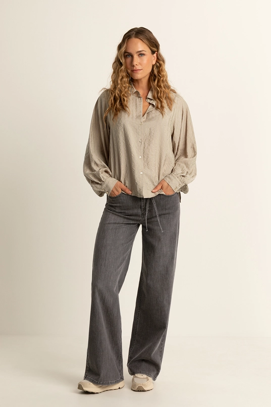 Blouse met glanzende structuur