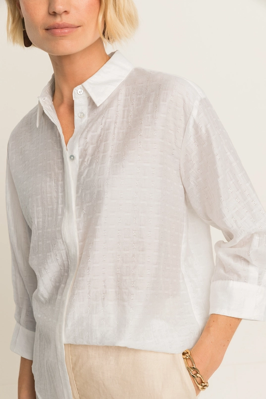 Blouse met ingeweven structuur