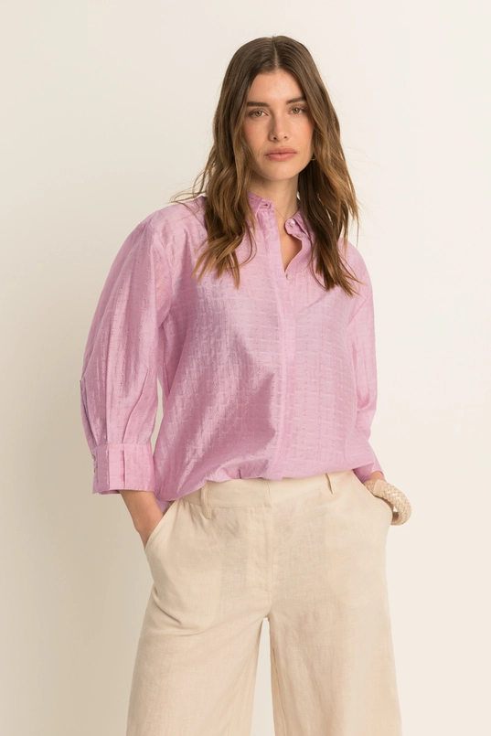 Blouse met ingeweven structuur