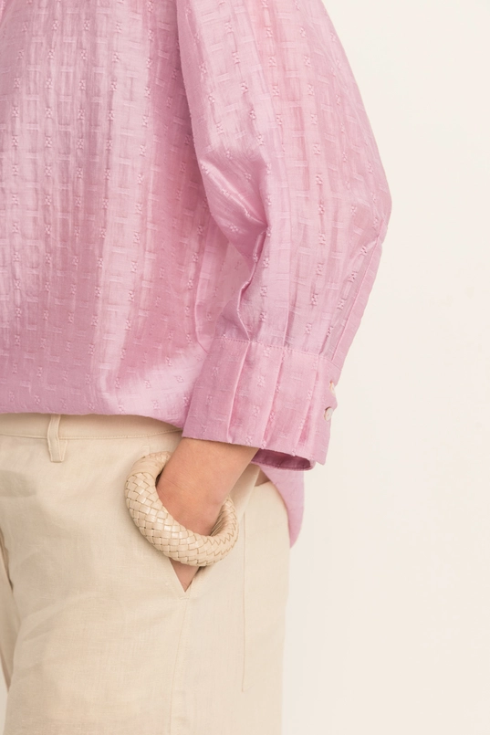 Blouse met ingeweven structuur