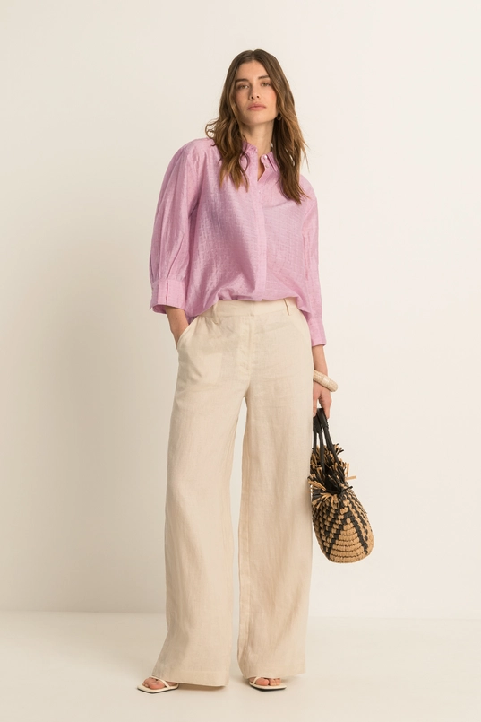 Blouse met ingeweven structuur