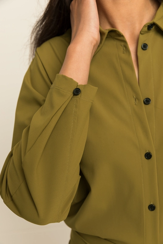 Blouse met klassieke kraag