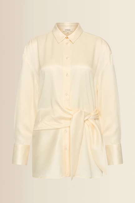 Blouse met knoopdetail