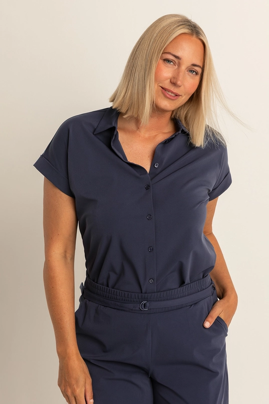 Blouse met korte mouwen
