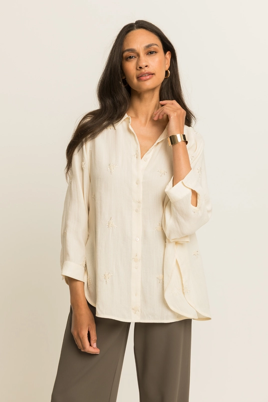 Blouse met pailletten