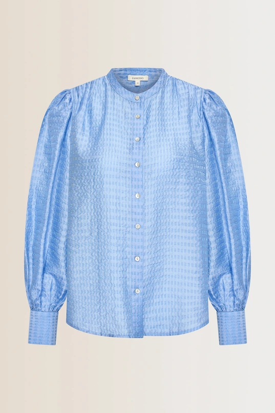 Blouse met pofmouwen