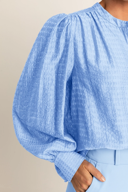 Blouse met pofmouwen