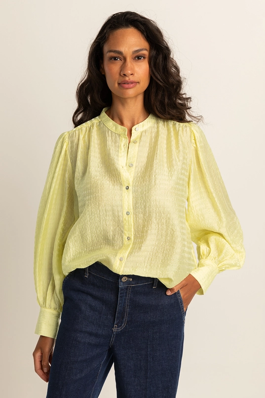 Blouse met pofmouwen