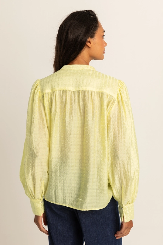 Blouse met pofmouwen