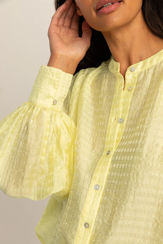 Blouse met pofmouwen