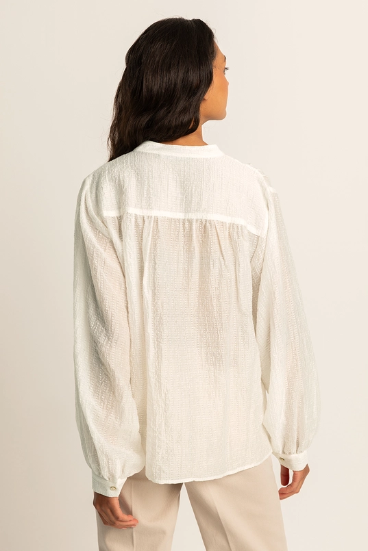 Blouse met pofmouwen