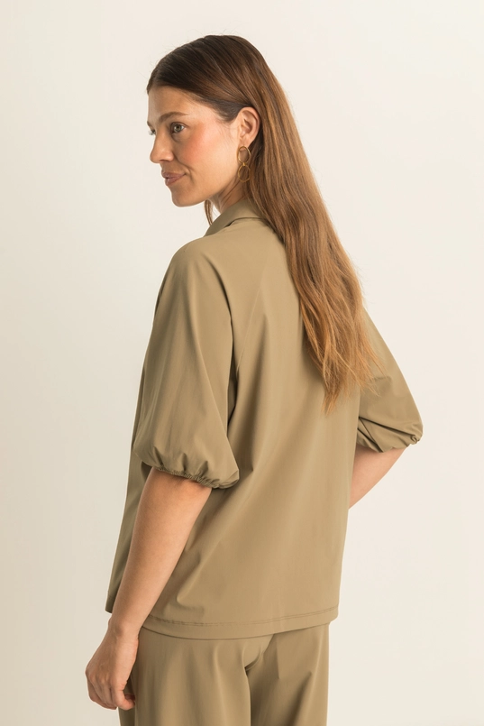 Blouse met pofmouwen
