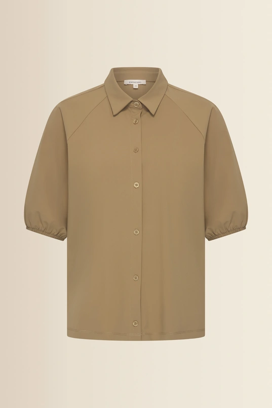 Blouse met pofmouwen