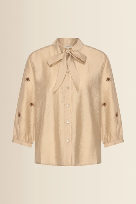 Blouse met strikdetail