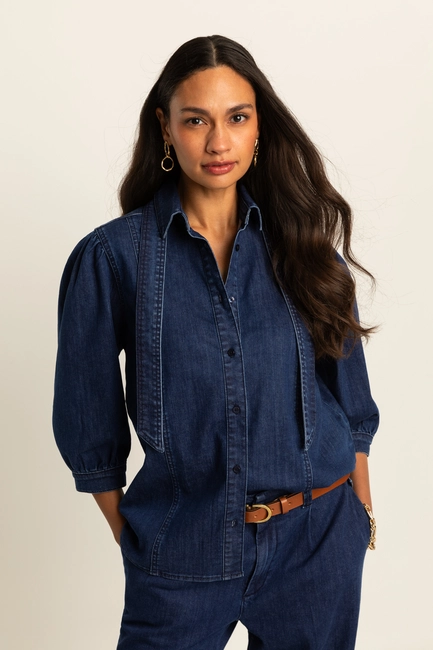 Blouse met strikdetail