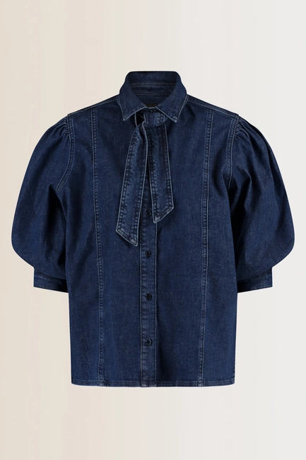 Blouse met strikdetail