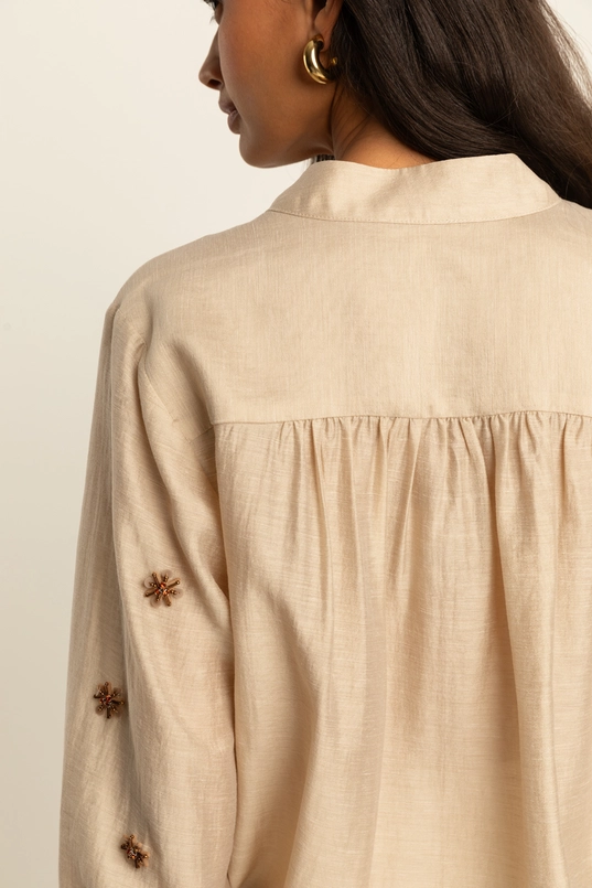 Blouse met strikdetail