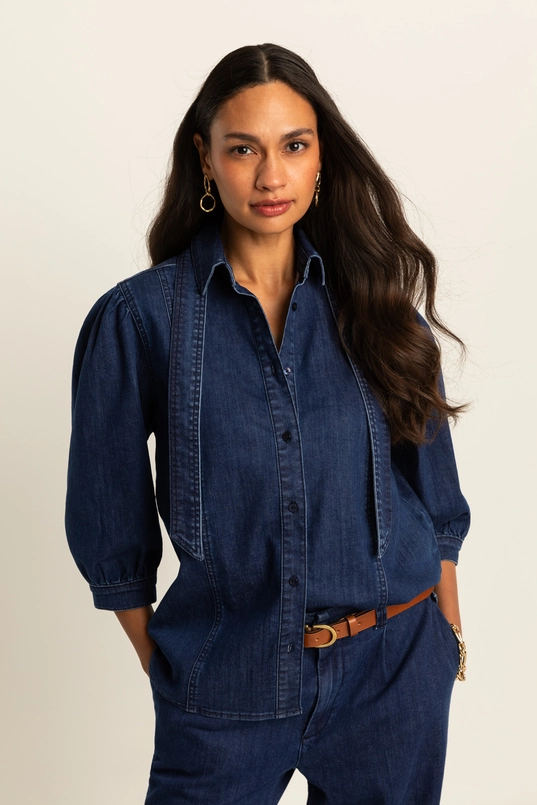 Blouse met strikdetail