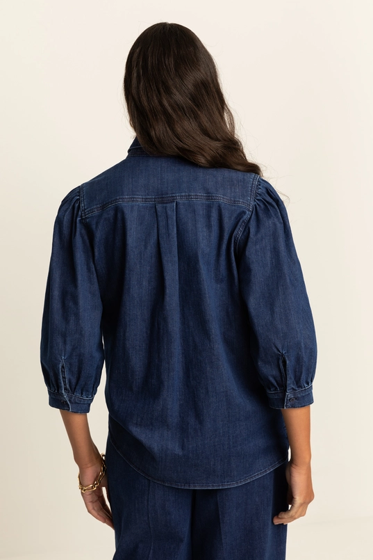 Blouse met strikdetail