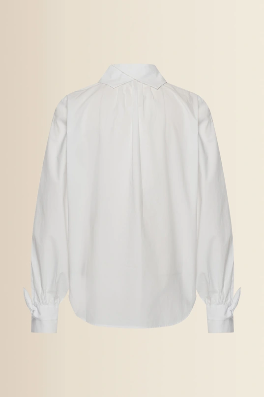Blouse met strikmanchetten