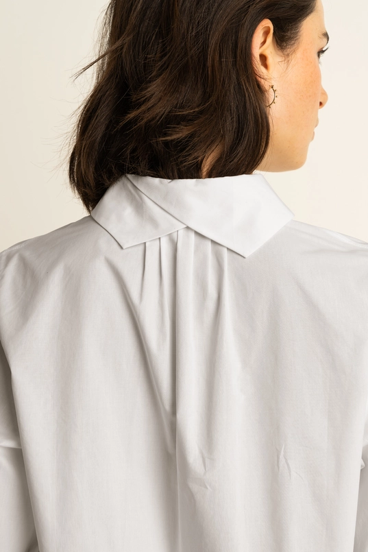 Blouse met strikmanchetten