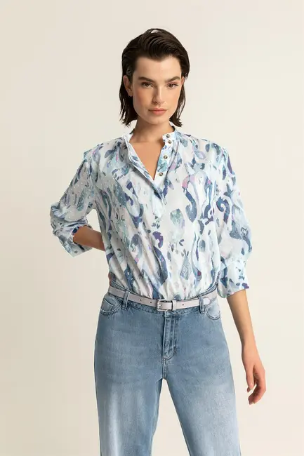 Blouse Xani Blauw Expresso blouse-xani-blauw-expresso