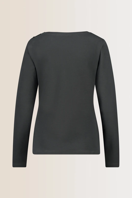 Boothals top met knopen