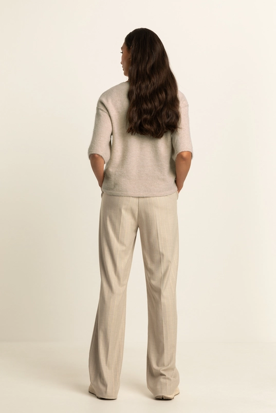 Broek met krijtstreep