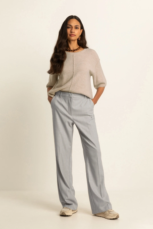 Broek met krijtstreep