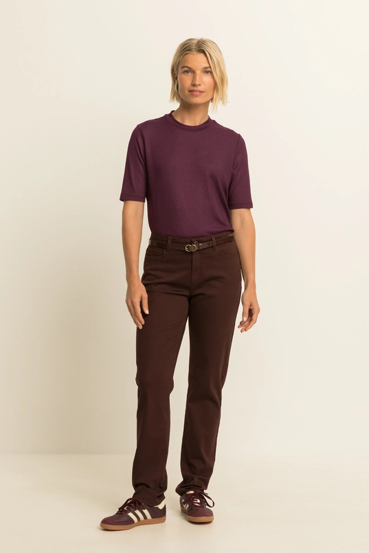 Broek met rechte pasvorm