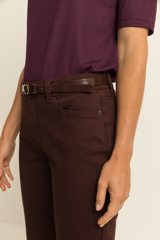 Broek met rechte pasvorm