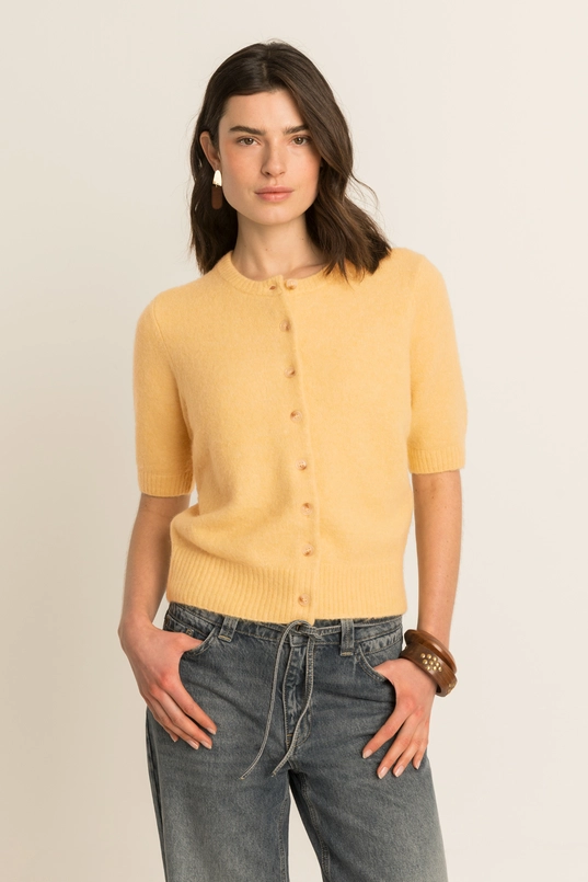 Cardigan met korte mouwen
