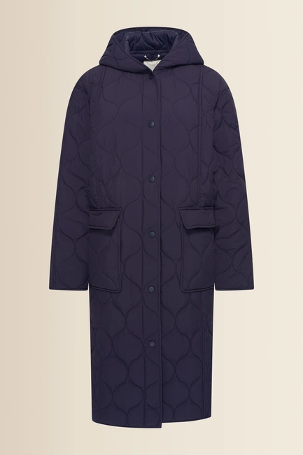 Coat woven puffer